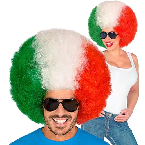 WIDMANN Party Fashion Lockenperücke – Fan-Artikel für WM und EM