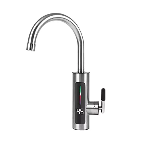 Ellenbogen Warmwasserhahn mit Durchlauferhitzer und LED-Digitalanzeige