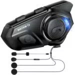 WAYXIN T2 Motorrad Headset Bluetooth mit Intercom und 100m Reichweite
