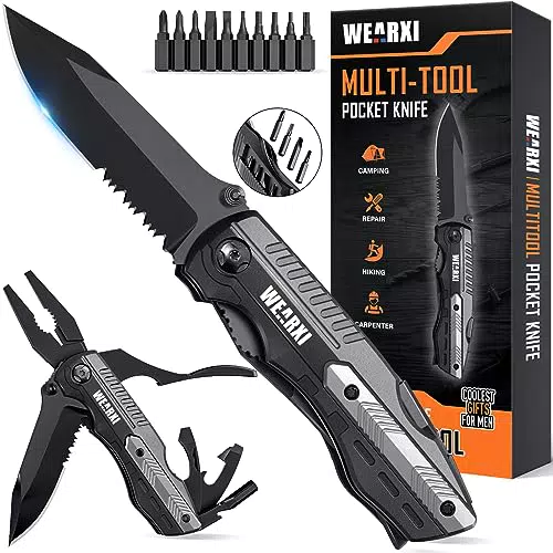 WEARXI Multitool Taschenmesser – Perfektes Geschenk für Männer zu jedem Anlass