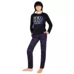 Wednesday Schlafanzug Mädchen aus Baumwolle für 7-16 Jahre - Pyjama Geschenke