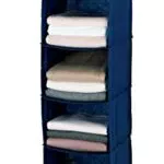 WENKO Wäschesortierer Air - Schrankorganizer mit 6 Fächern und Klettverschluss