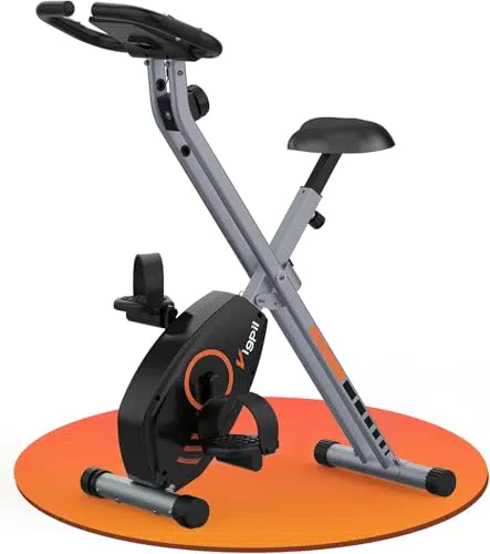 Wenoker Klappbares Heimtrainer Fahrrad mit LCD-Display und 8 Widerstandsstufen