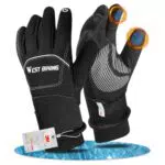 WESTGIRL Fahrradhandschuhe - wasserdichte Thermo Touchscreen Winterhandschuhe