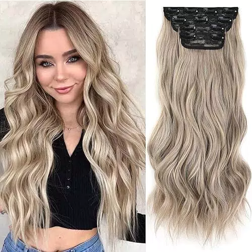 Xtrend Clip-in Haarverlängerungen für Frauen – Dicke synthetische Haare