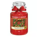Yankee Candle Duftkerze im Glas Red Apple Wreath Kerze mit langer Brenndauer bis zu 150 Stunden Perfekte Geschenke für Frauen