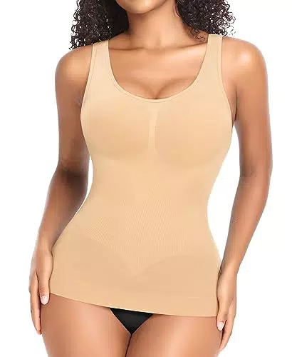 YARRCO Shape Unterhemd Damen Formende Tank Top Bauchweg Shapewear Sport Tanktop Figurformendes Trägertop Body Shaper Hemdchen Nahlos Camisole Shaping Hemd