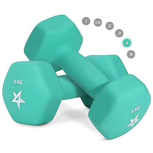 Yes4All Hex Neopren Hanteln Set für Krafttraining und Yoga