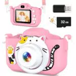 YIKANWEN Kinder Kamera HD Digitalkamera mit 2.0 Zoll Bildschirm für 3-8 Jahre