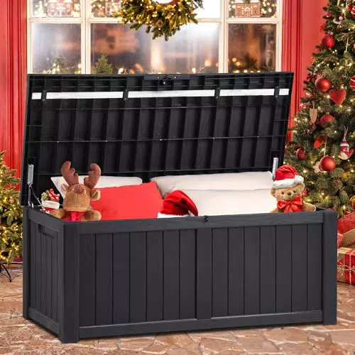 YITAHOME Gartenbox 450 Liter wasserdicht und abschließbar für Auflagen und Geräte