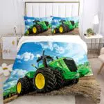 YORDET 3D Traktor Bettwäsche Set für Kinder, Mikrofaser, weich und bequem