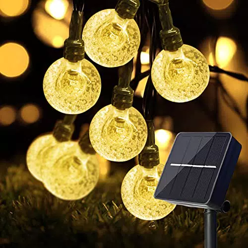 YzzYzz Solar Lichterkette Außen, Wetterfest mit 8 Modi für Garten und Feste