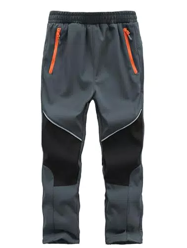 Zzkouine Kinder Softshellhose für Winteraktivitäten und Outdoor-Abenteuer