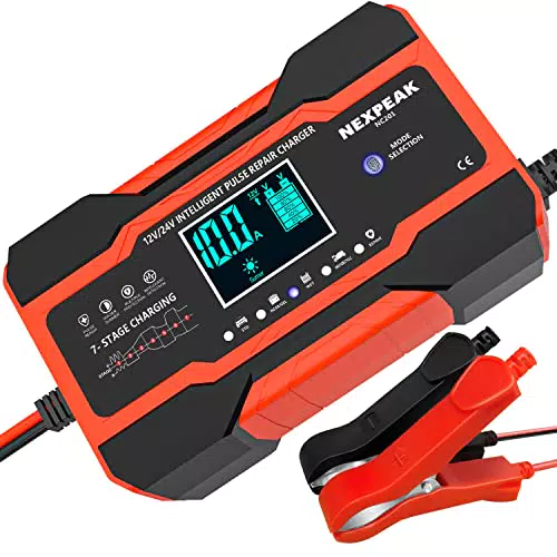 Smart Autobatterie Ladegerät 12V/24V vollautomatisch mit Temperaturkompensation