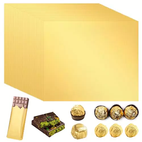 Goldfolie Papier Schokoladenverpackung für DIY Dekoration und Aufbewahrung