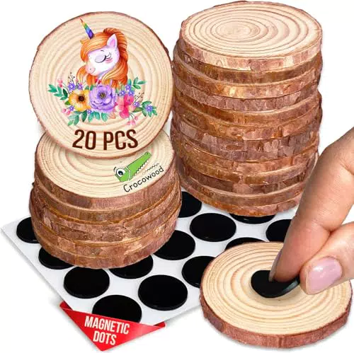 Natur Baumscheiben Deko für Basteln und Weihnachtsdeko - Rustikale Holzplatten