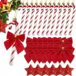 SzonMcnl Weihnachtsbaumschmuck Zuckerstangen Christbaumanhänger Deko