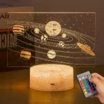 3D Optische Illusionslampe von [Marke], Nachtlicht für Kinder mit Fernbedienung