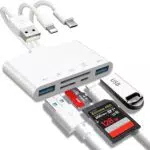 Anker 5-in-1 Speicherkartenleser für iPhone/iPad, USB C und USB A Geräte
