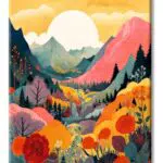 77iiAii Malen nach Zahlen für Erwachsene – DIY Ölgemälde Landschaft 40x50cm