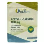 Acetyl-L-Carnitin 1000 mg - Pflanzliche Kapseln mit Thiamin für mehr Energie