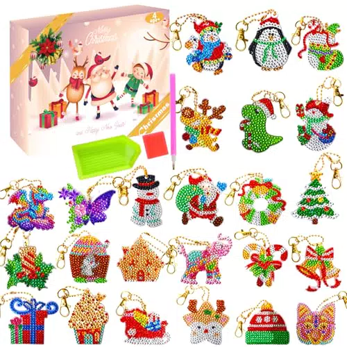 DIY-Diamantmalerei Adventskalender 2024 für Kinder – Weihnachtsgeschenkideen