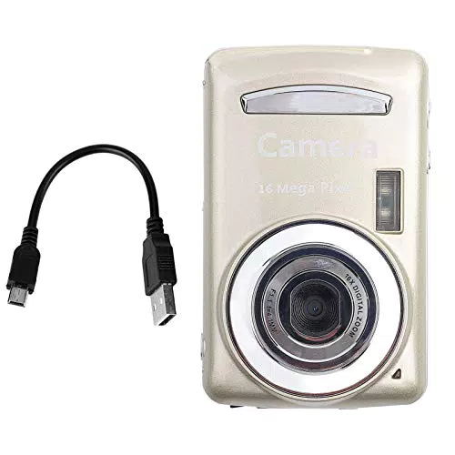Akozon Digitalkamera 16MP 720P 30FPS 4X Zoom HD Camcorder mit 2,4 Zoll LCD Display