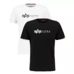 Alpha Industries Herren Alpha Label T-Shirt 2er Pack
