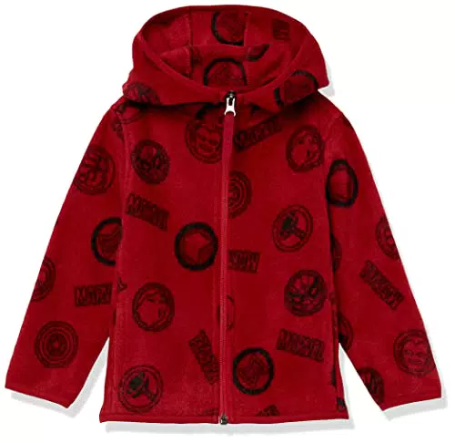 Amazon Essentials Jungen Polar-Fleecejacke mit Reißverschluss und Kapuze