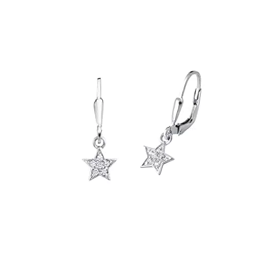 Amor Ohrhänger 925 Sterling Silber mit Zirkonia für Mädchen