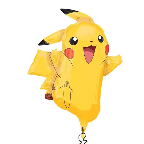 Amscan Super Shape Folienballon Pikachu für Geburtstagsdekoration