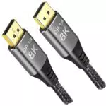 Angusplay DisplayPort 1.4 Kabel 10m UHD 32,4 Gbit/s für 4K@144Hz und 8K@60Hz