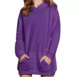Arshiner Mädchen Hoodie Kleid Langarm Kapuzenpullover für Kinder