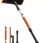 AstroAI 2-in-1 Schneebesen und Eiskratzer mit Silikonkopf für Autos und SUVs