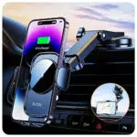 Auckly Handyhalterung Auto mit Qi 15W Fast Wireless Charger für iPhone 12-16 Pro Max