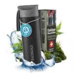 Bachgold® Profi Outdoor Wasserfilter Flasche mit 1500L Filterkapazität
