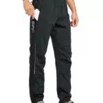 BALEAF Thermo Jogginghose Herren Gefütterte Fahrradhose Radhose Lang Wasserdicht Laufhose Lang Winter Schwarz