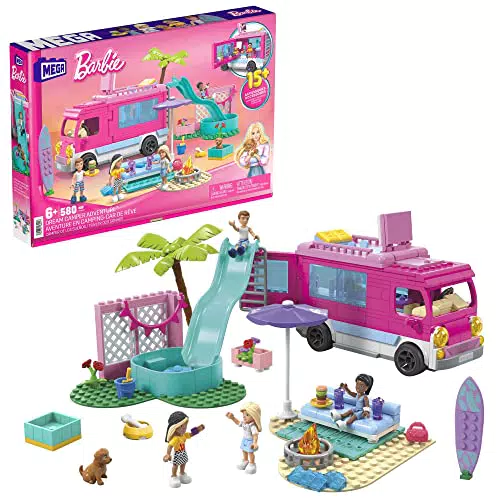 Barbie Traumwohnmobil - Bauspielzeug mit Küche und Zubehör für Kinder ab 6 Jahren