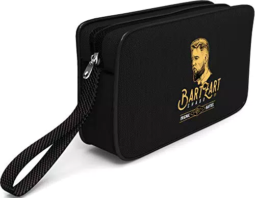 BartZart Kulturbeutel für Herren – Aufhängbare Waschtasche für Bartpflege