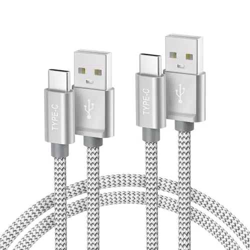 Basesailor USB C Ladekabel Kurz 0.3M 2Stück, Nylon Typ C Schnellladekabel