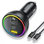 Baseus 152,5W USB C Auto Ladegerät mit 3 Ports für MacBook, iPhone und Samsung