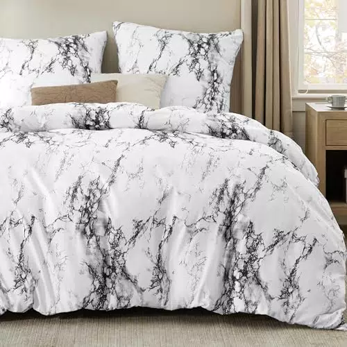 BEDSURE Bettwäsche Set 135x200 cm mit Reißverschluss und Kissenbezügen