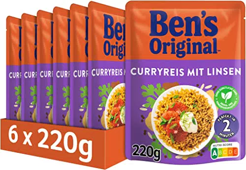 BEN’S ORIGINAL Ben's Original Express-Reis Kokos, 6 Packungen