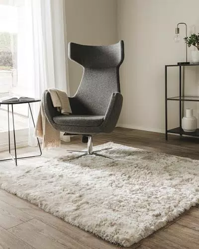 Benuta Hochflorteppich Whisper - Kuscheliger Teppich für Wohn- und Schlafzimmer