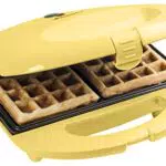 Bestron Brüsseler Waffeleisen im Retro Design, Waffelmaker für 2 belgische Waffeln