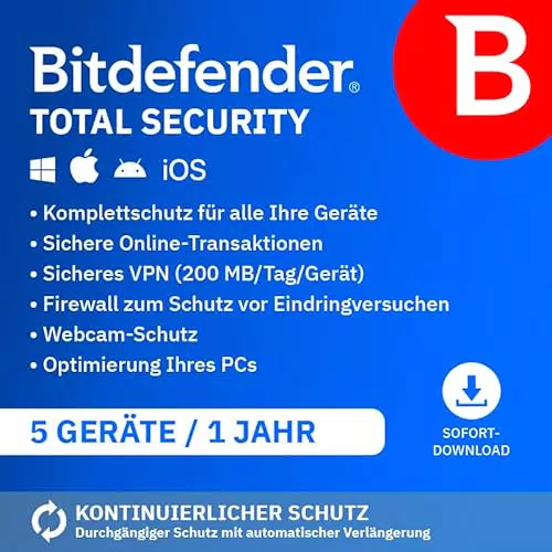 Bitdefender Total Security Multi Device 2024, 10 Geräte