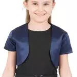 BlackButterfly Kinder Satin Bolero Kurzarm für Mädchen
