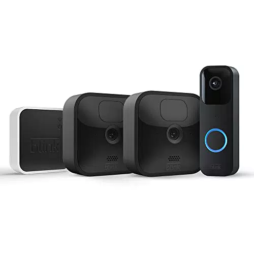 Blink Outdoor HD-Überwachungskamera mit Videotürklingel und Zwei-Wege-Audio