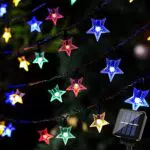 BLOOMWIN Solar Lichterkette Sterne LED für Garten, Party und Weihnachtsdeko