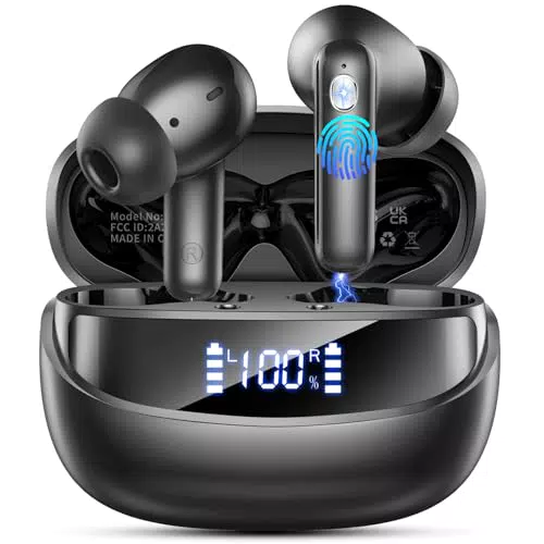 Bluetooth Kopfhörer HiFi Stereo mit ENC, IP7 wasserdicht, 50 Std Spielzeit